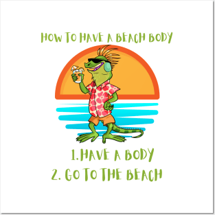 How to Have a Beach Body Posters and Art